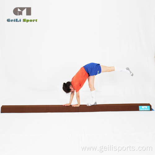 9FT Folding Kids Microfiber Gymnastic Training Balance Beam